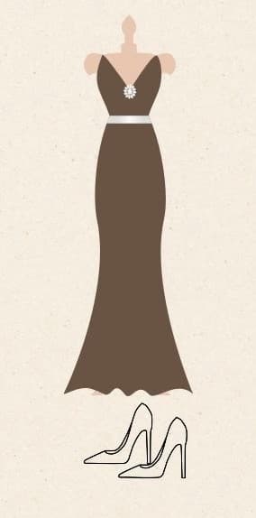 Dress code de boda para chicas: vestido largo